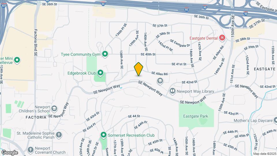 13910 SE Newport Way Map and Location Details