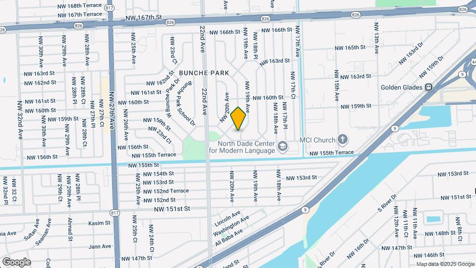 15710 NW 19th Ave Map and Location Details
