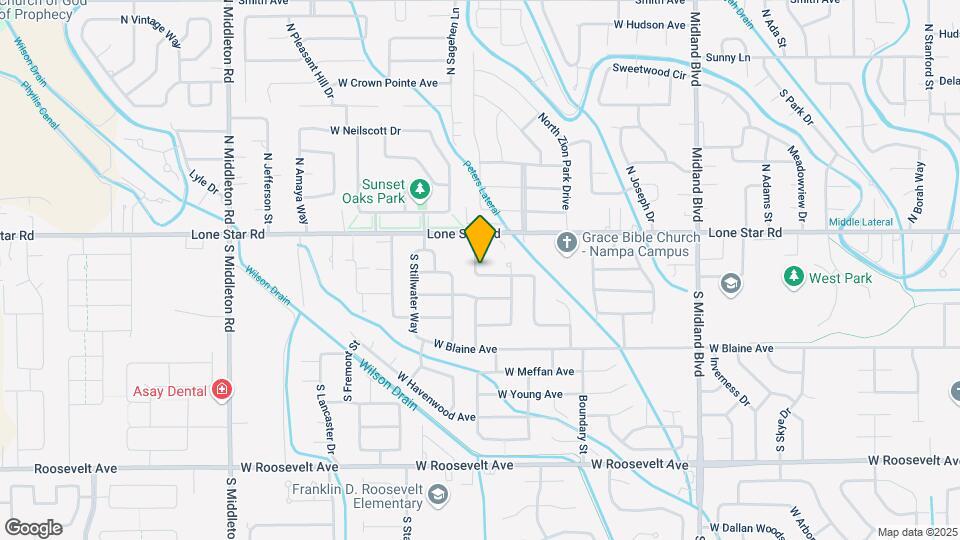 1622 W Tamarack Dr Map and Location Details
