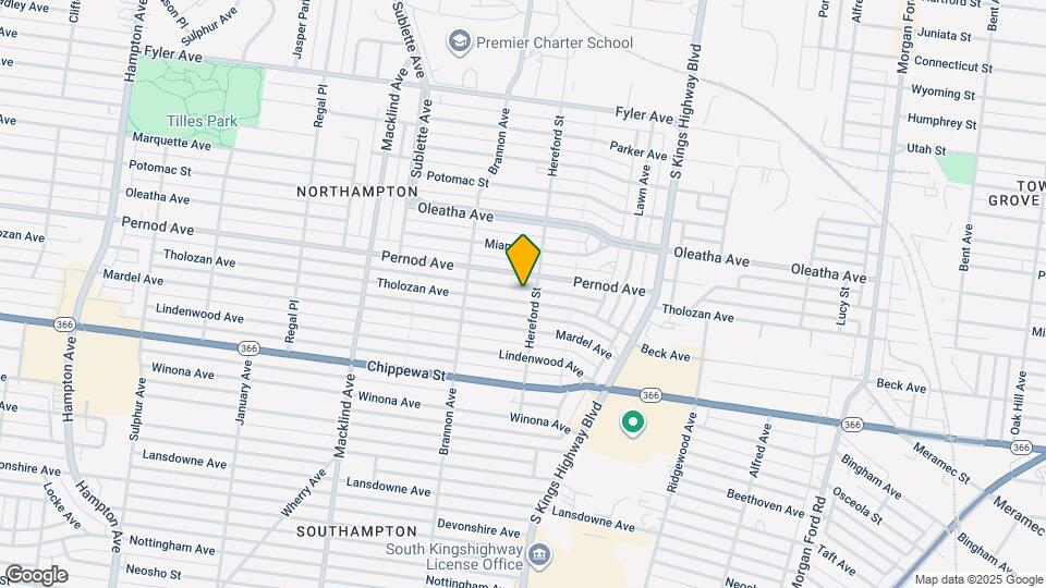 5015 Tholozan Ave, Unit 2F Map and Location Details