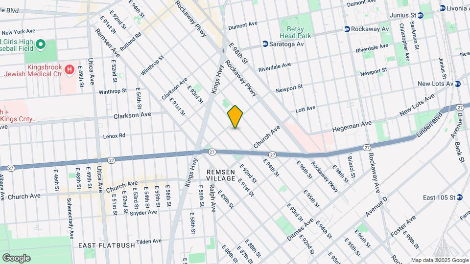 456 E 94th St Map and Location Details