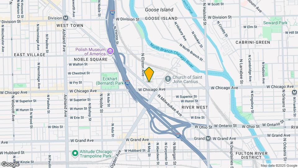 817 N Milwaukee Ave, Unit 3 Map and Location Details
