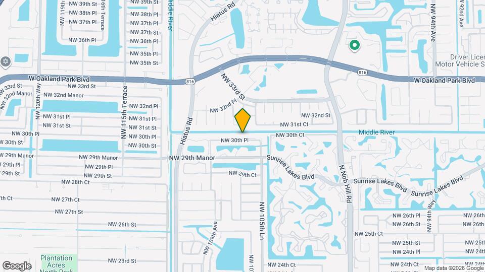 10725 NW 30th Pl Map and Location Details