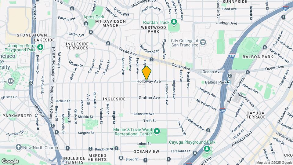 549 Holloway Ave Map and Location Details