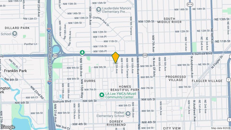 911 NW 12th Ave, Unit 1-a Mapa y Detalles de la Ubicación