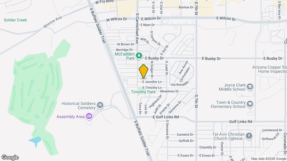 95 E Jennifer Ln Map and Location Details