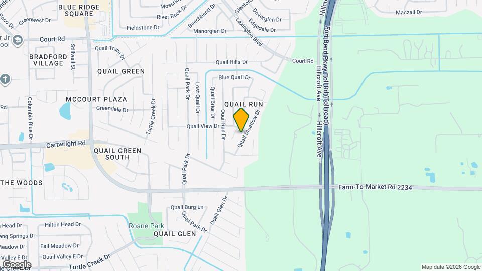 16706 Quail Meadow Dr Map and Location Details