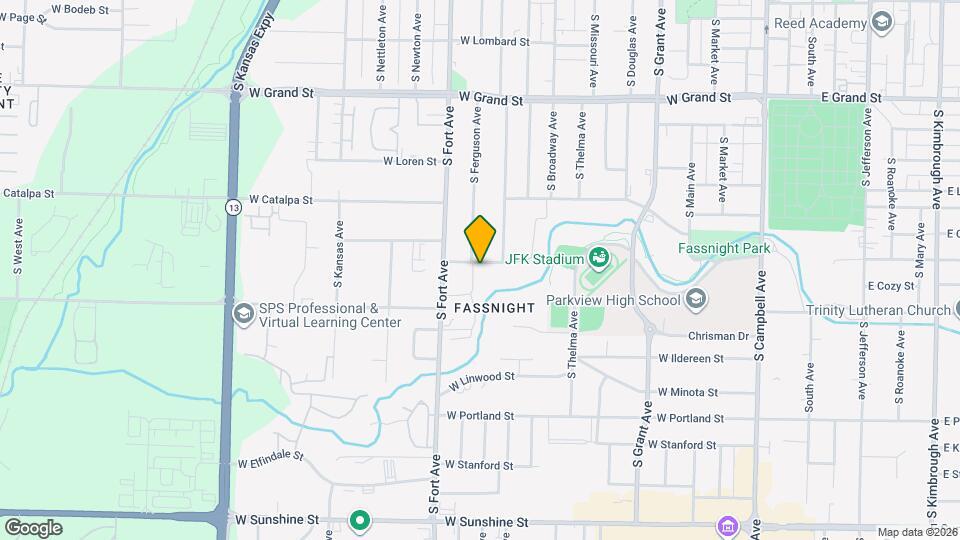 1130 W Meadowmere St Map and Location Details