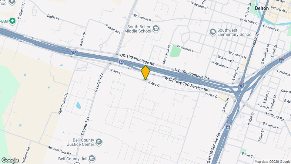 1124 W Ave O Map and Location Details