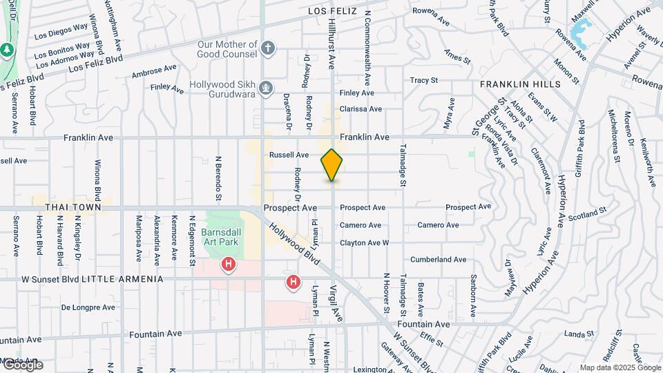 1759 Hillhurst Ave Map and Location Details