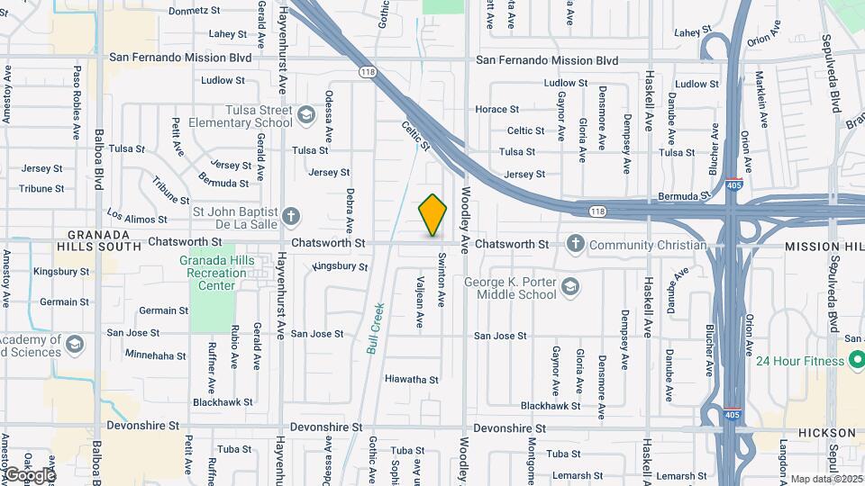 16245 Chatsworth St Map and Location Details