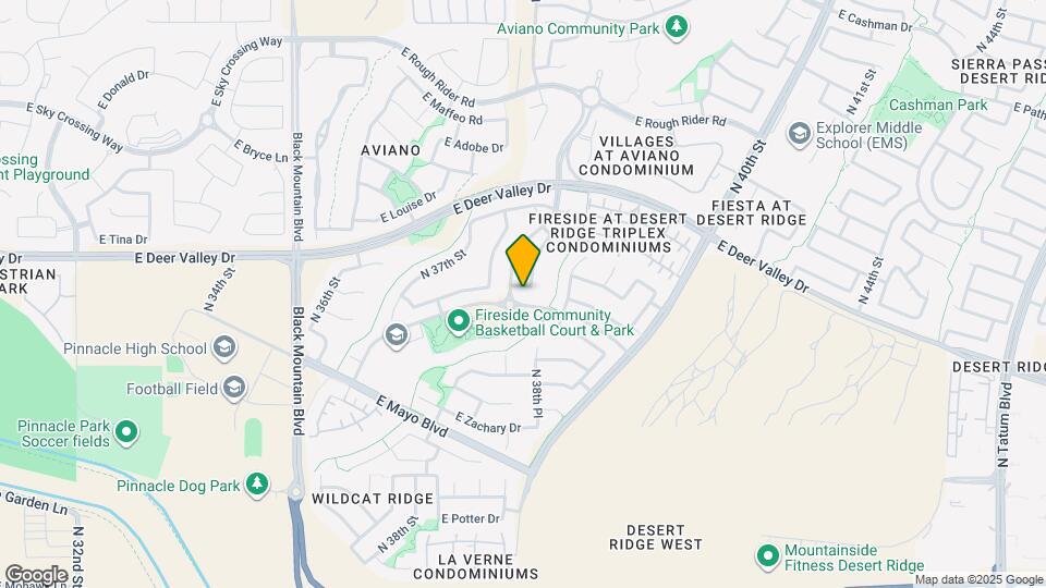 3807 East Ember Glow Way Map and Location Details