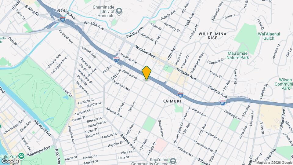 3450 Pahoa Ave Map and Location Details