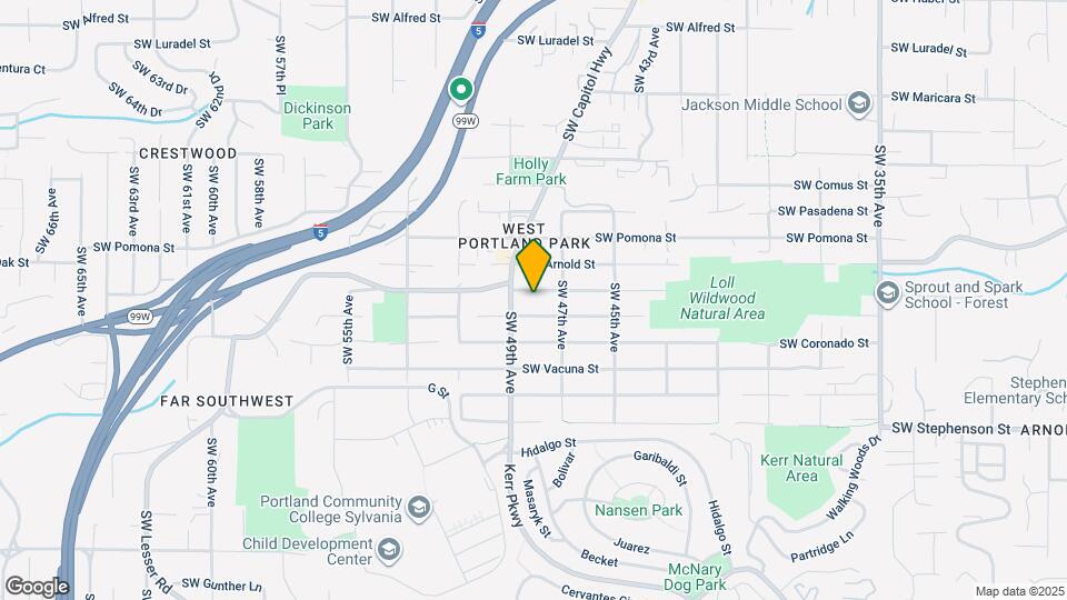 4804 SW Palatine St Map and Location Details