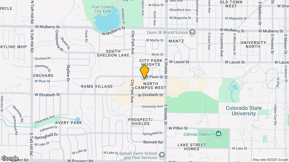 1209 W Plum St, Unit 1209 plum Mapa y Detalles de la Ubicación