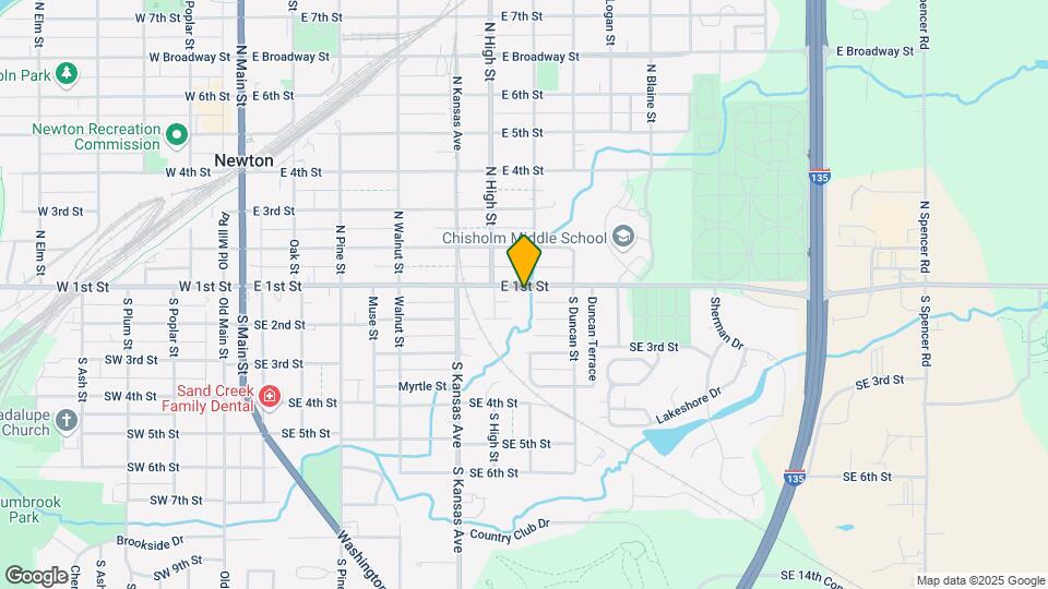 819 E 1st St Map and Location Details