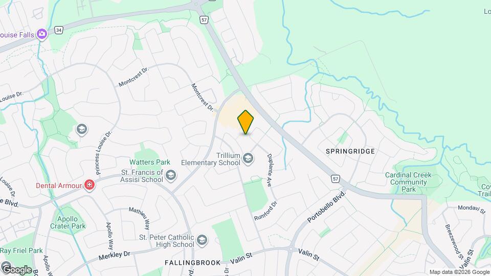 1435 Lynx Crescent Map and Location Details