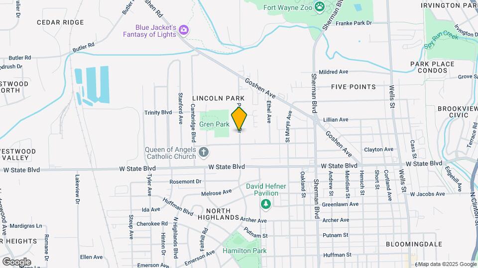 2524 Poinsette Dr Map and Location Details