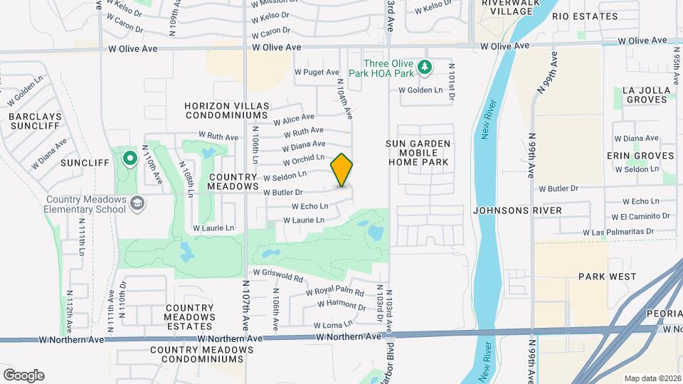 10413 W Butler Dr Map and Location Details