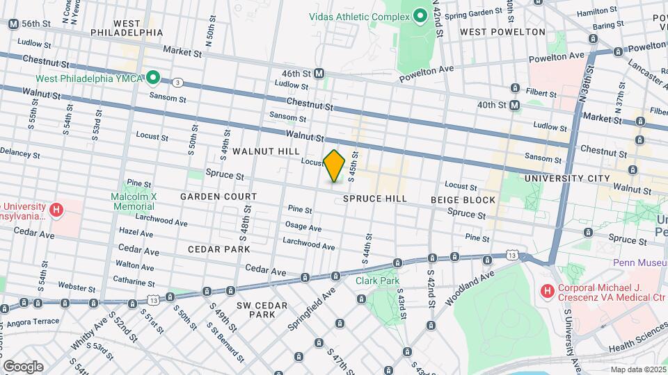 4523 Spruce Street Map and Location Details