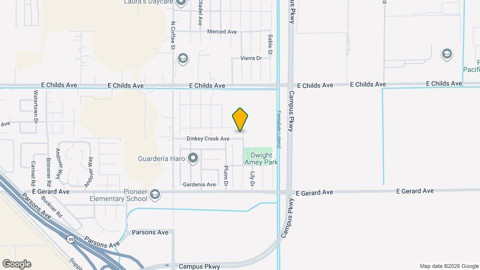 3197 Dinkey Creek Ave Map and Location Details