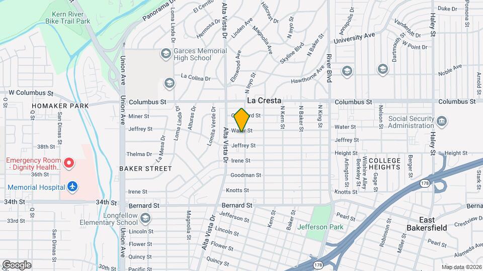 2418 N Inyo St Map and Location Details