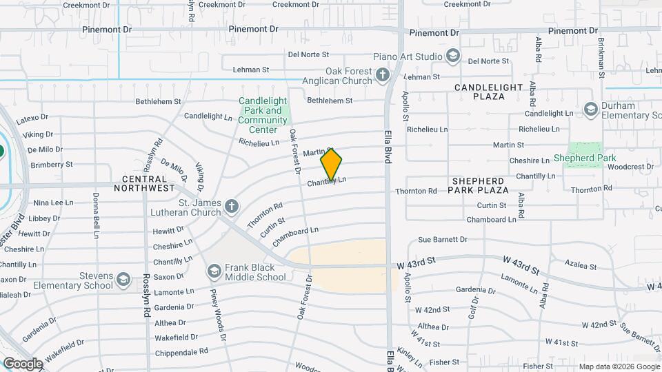 1317 Chantilly Ln Map and Location Details