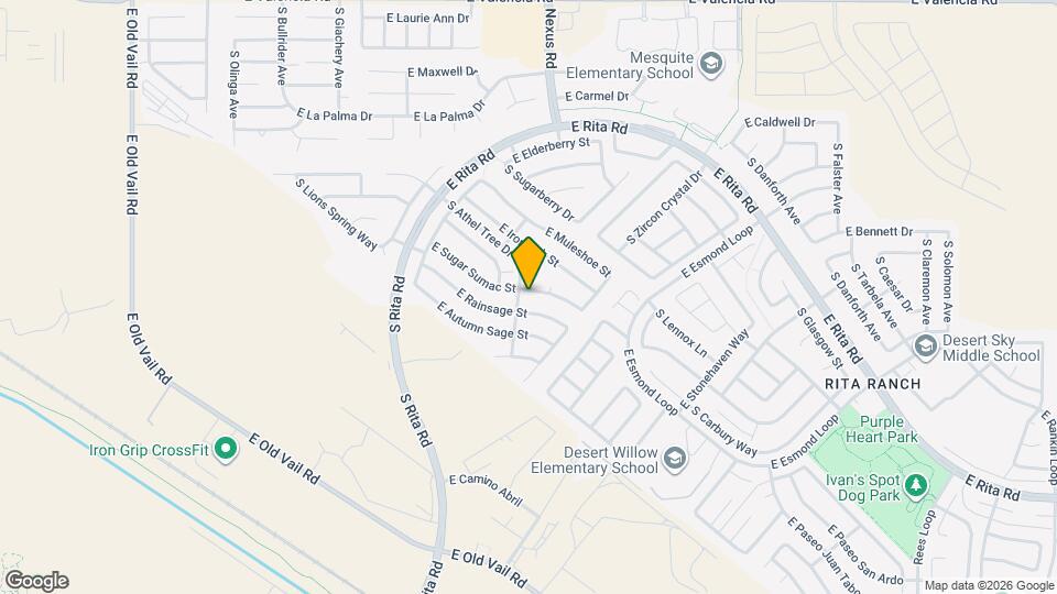 9116 E Sugar Sumac St Map and Location Details