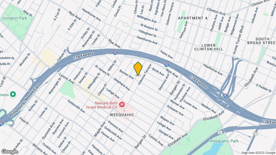 110 Huntington Terrace Map and Location Details
