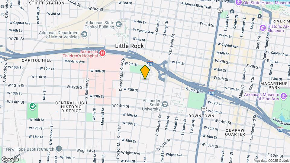 1212 W 11th St Map and Location Details