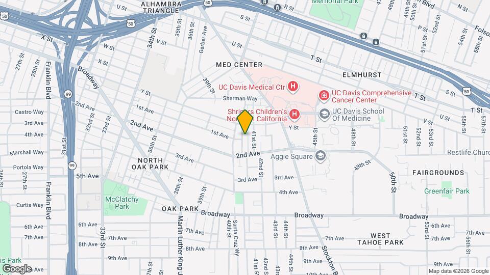 2549 San Jose Way Mapa y Detalles de la Ubicación