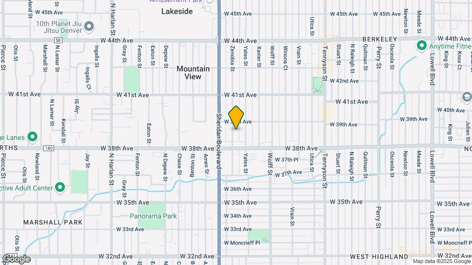 3852 Zenobia St Map and Location Details