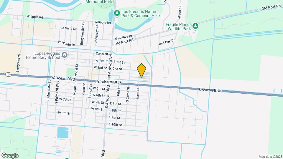 Los Fresnos RV Park Map and Location Details