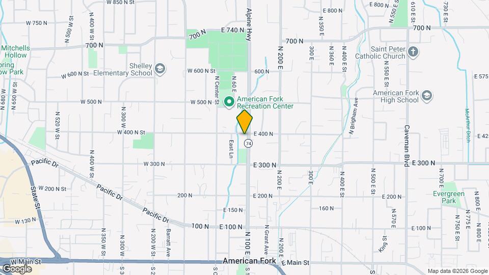 397 N 100 E, Unit 397A Map and Location Details