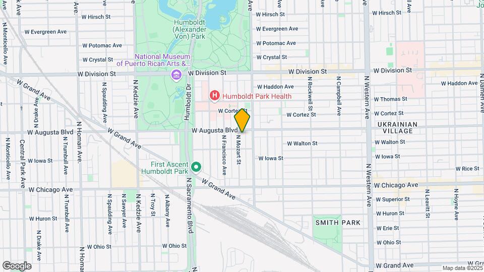 925 N Mozart St, Unit 2F Map and Location Details