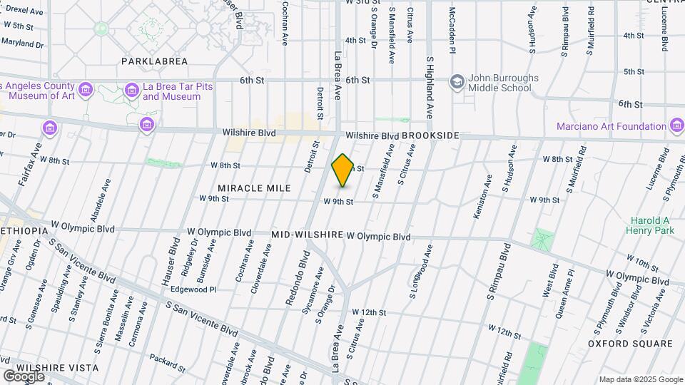 842 S Sycamore Ave Mapa y Detalles de la Ubicación