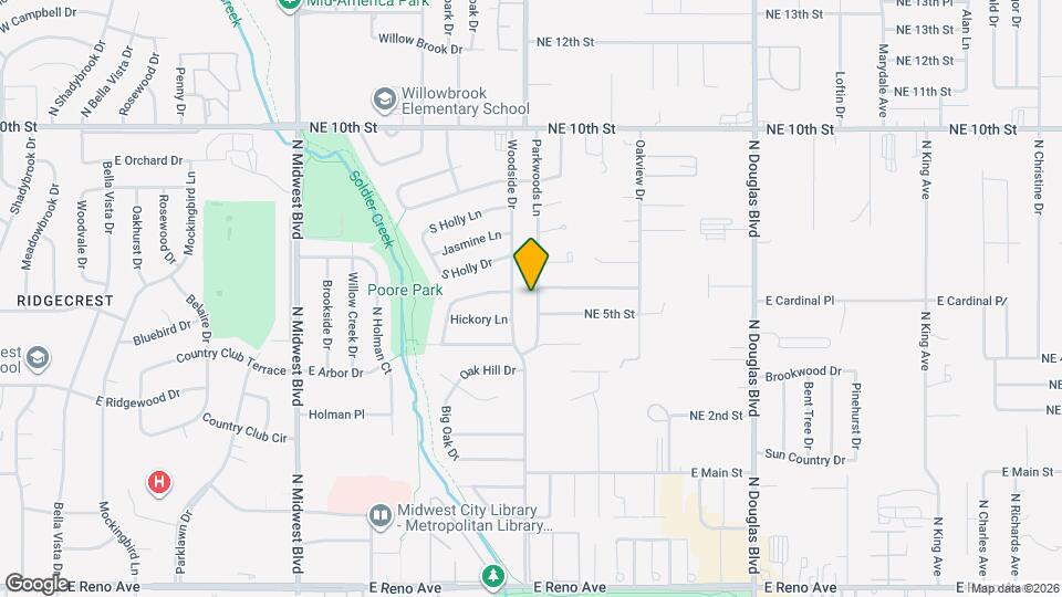 3513 Parkwoods Ln Map and Location Details