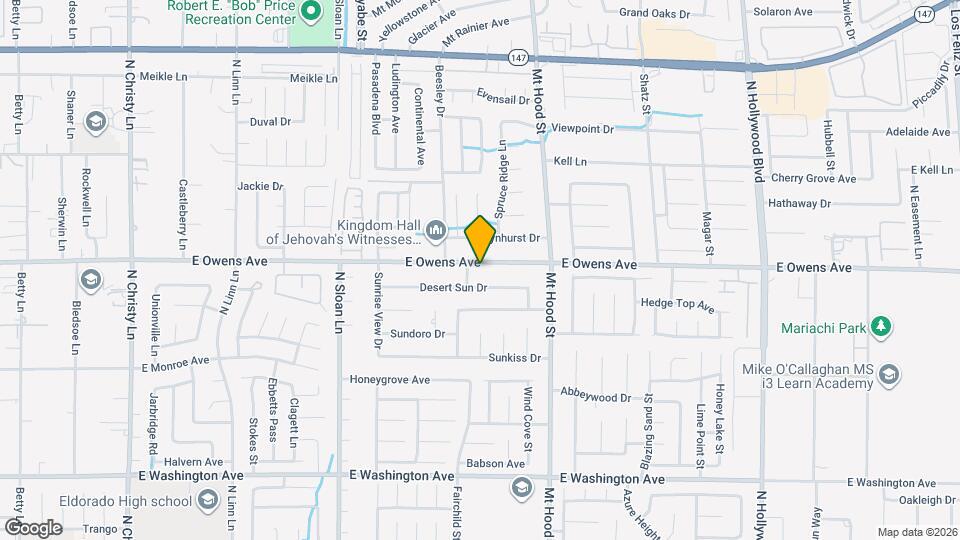 6175 E Owens Ave Map and Location Details