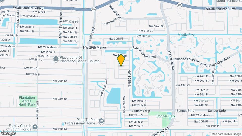 10691 NW 28th St Map and Location Details