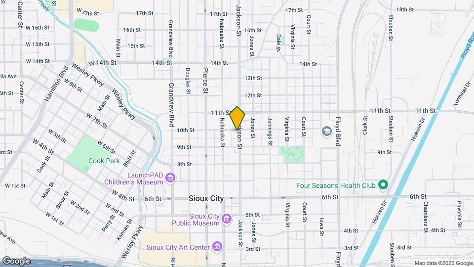 921 Jackson St Map and Location Details