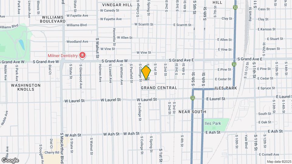 1501 S Spring St Map and Location Details