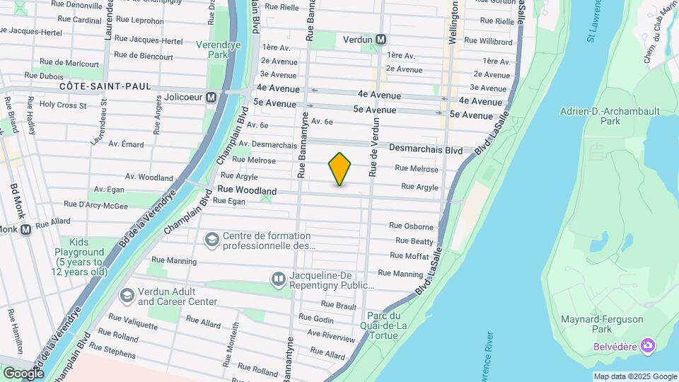 689 Woodland Rue Map and Location Details