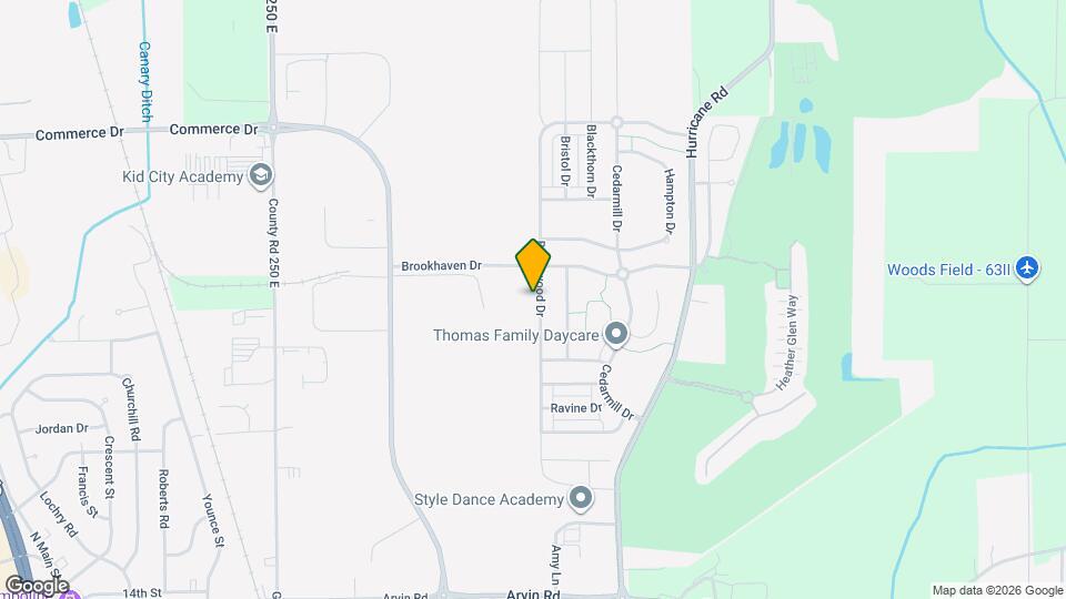 2170 Bridlewood Dr Map and Location Details