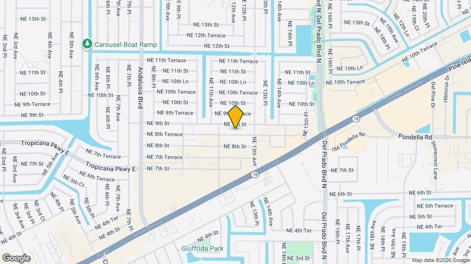 1203 NE 8th Terrace Map and Location Details