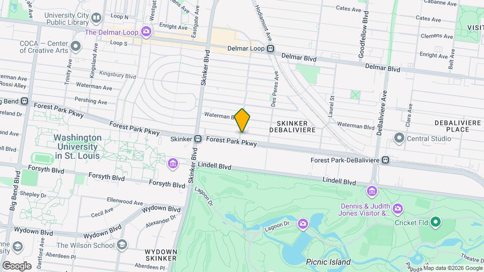 6060 Pershing Ave Map and Location Details