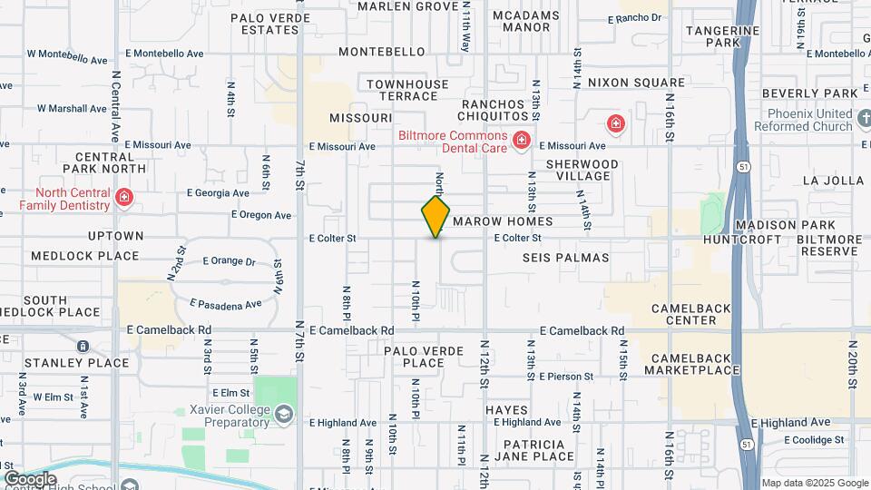 1049 E Colter St Map and Location Details
