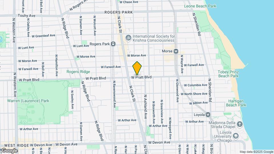 1646 W Pratt Blvd, Unit 2i Mapa y Detalles de la Ubicación