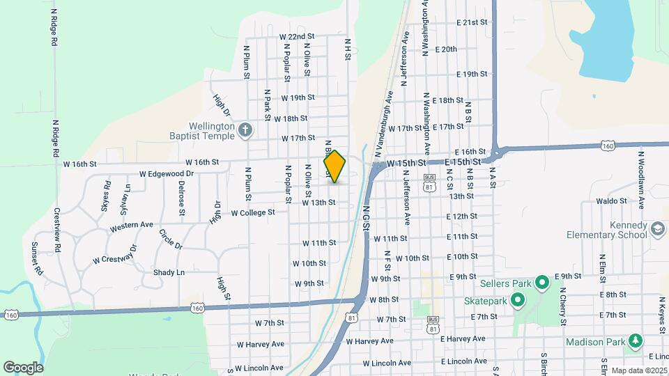 823 N Blaine St Map and Location Details