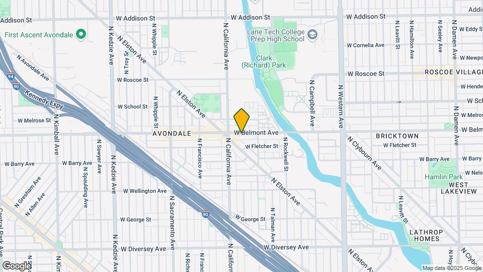 2737 W Belmont Ave Map and Location Details