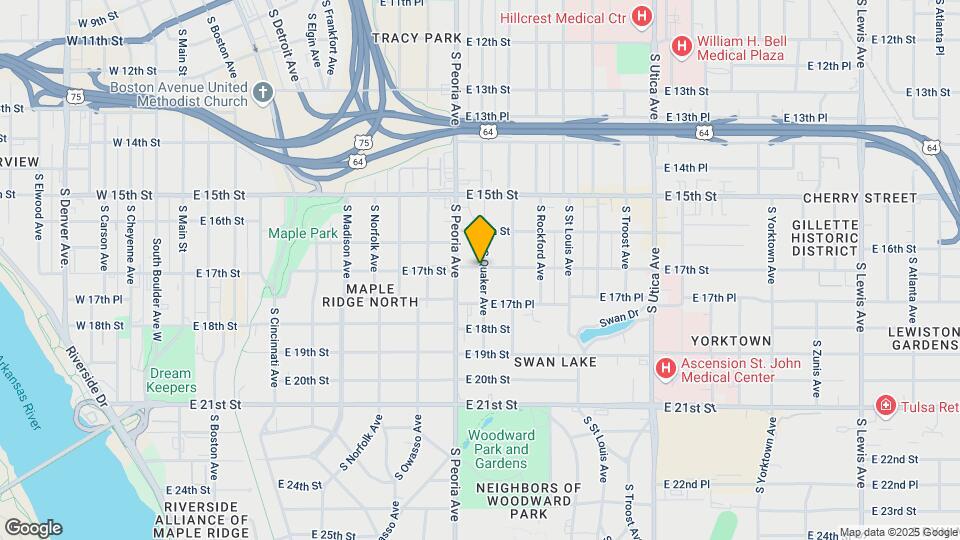 1322 E 17th St Map and Location Details